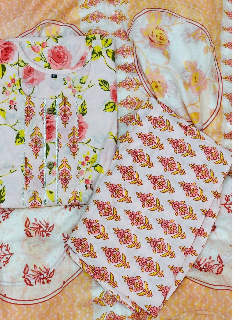 Designer Cotton Printed Non Catalog Readymade Suits